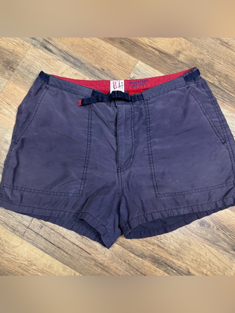 Rare Vtg 90s Abercrombie & Fitch Surplus Utility Shorts Gorpcore Indigo